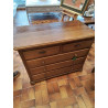 COMMODE BOIS MASSIF 5 TIROIRS 