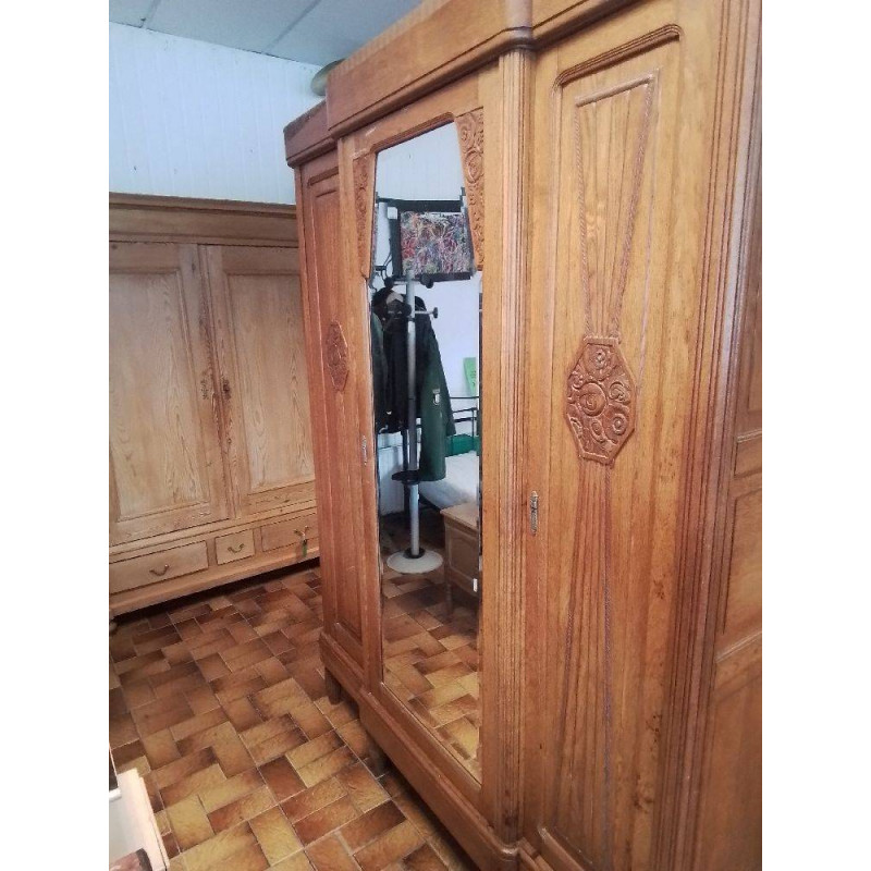ARMOIRE 3 PORTES STYLE ART DECO 