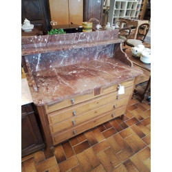 COMMODE 5 TIROIRS DESSUS...