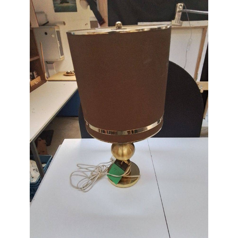 LAMPE A POSER METAL DORE 