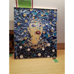 CADRE MOSAÏQUE SIGNEE 