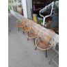 FAUTEUIL METAL ET BAMBOU VINTAGE PIECE