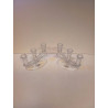 PAIRE DE BOUGEOIRS CRISTAL BUDER 