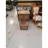 CHEVET STYLE VINTAGE 1 TIROIR 1 PORTES