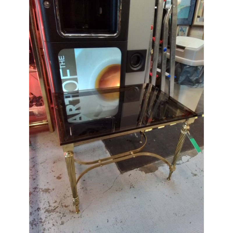 TABLE BASSE VERRE FUMÉ 