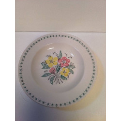 LOT D\'ASSIETTES DECOR FLEURS 