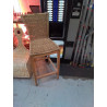 CHAISE HAUTE BOIS ET OSIER 