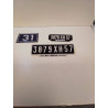 LOT PLAQUE DIVERSES