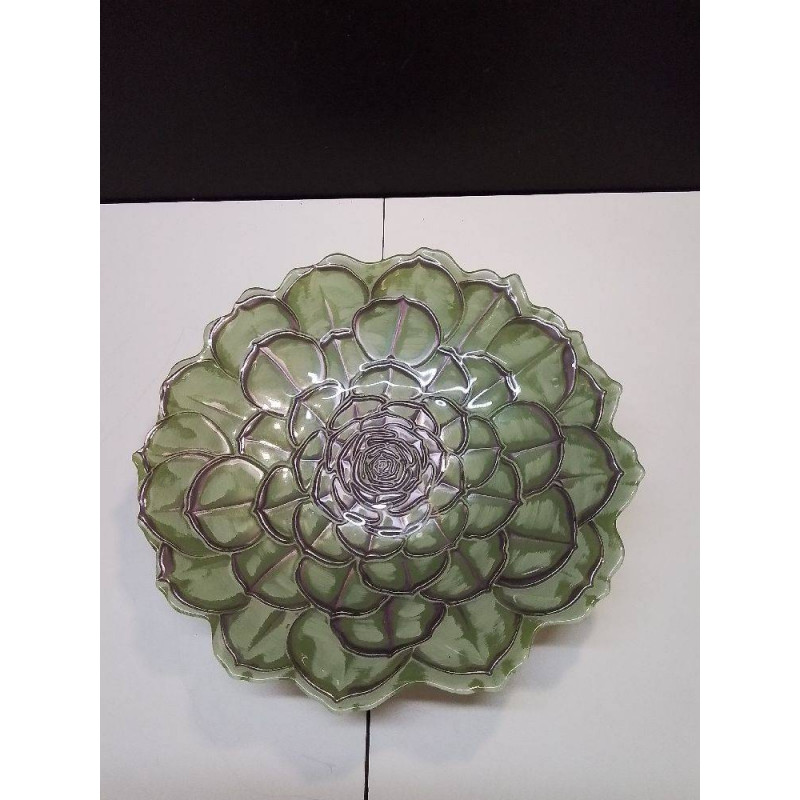 PLAT VERRE FEUILLE 