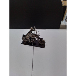 STATUETTE METAL MOTARD