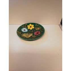 ASSIETTE DÉCORATIVE VERTE