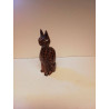 STATUETTE CHAT EN BOIS