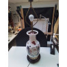 LAMPE A POSER STYLE JAPONISANT PORCELAINE DE RODEZ 