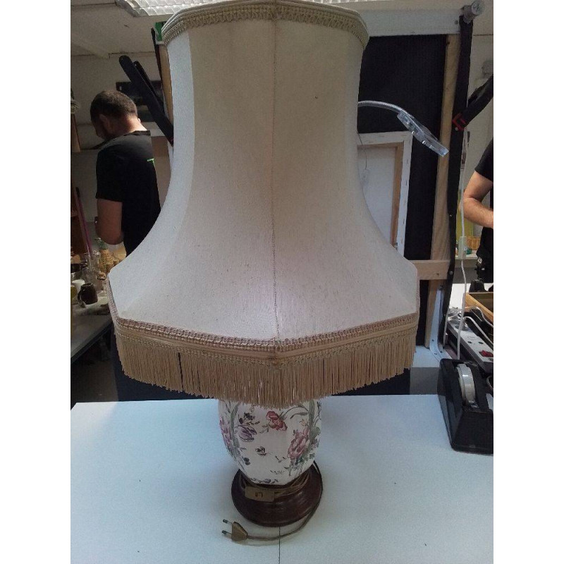 LAMPE A POSER MOTIF A FLEURS 