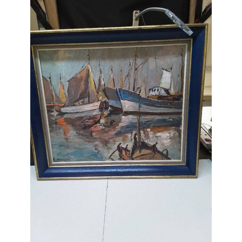 HUILE SUR TOILE BATEAU SIGNÉE 