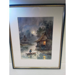 AQUARELLE SIGNÉE 