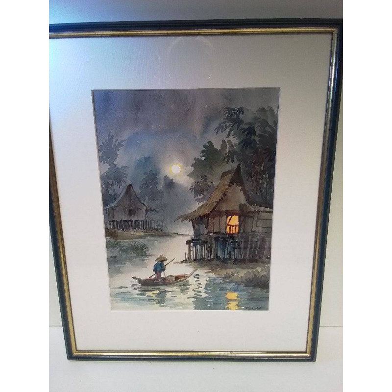 AQUARELLE SIGNÉE 