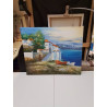 HUILE SUR TOILE BORD DE MER