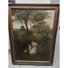 TABLEAU SIGNÉ IMRE GERGELY HUILE SUR TOILE  1868

