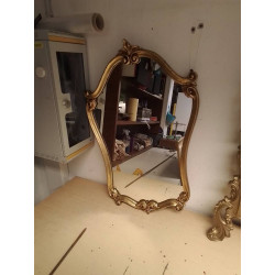 MIROIR BORD DORE GALBÉ 