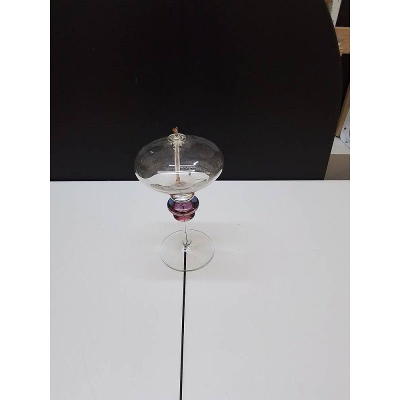 LAMPE A HUILE SUR VERRE