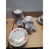 SERVICE PORCELAINE  DECO FLORALE 