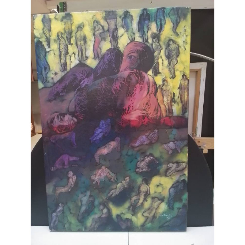 HUILE SUR TOILE SIGNÉE EDEL BORDON 
