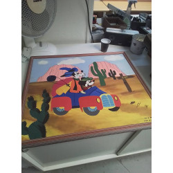 HUILE SUR TOILE THEME ENFANCE 