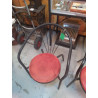 CHAISE RETRO ROUGE ×