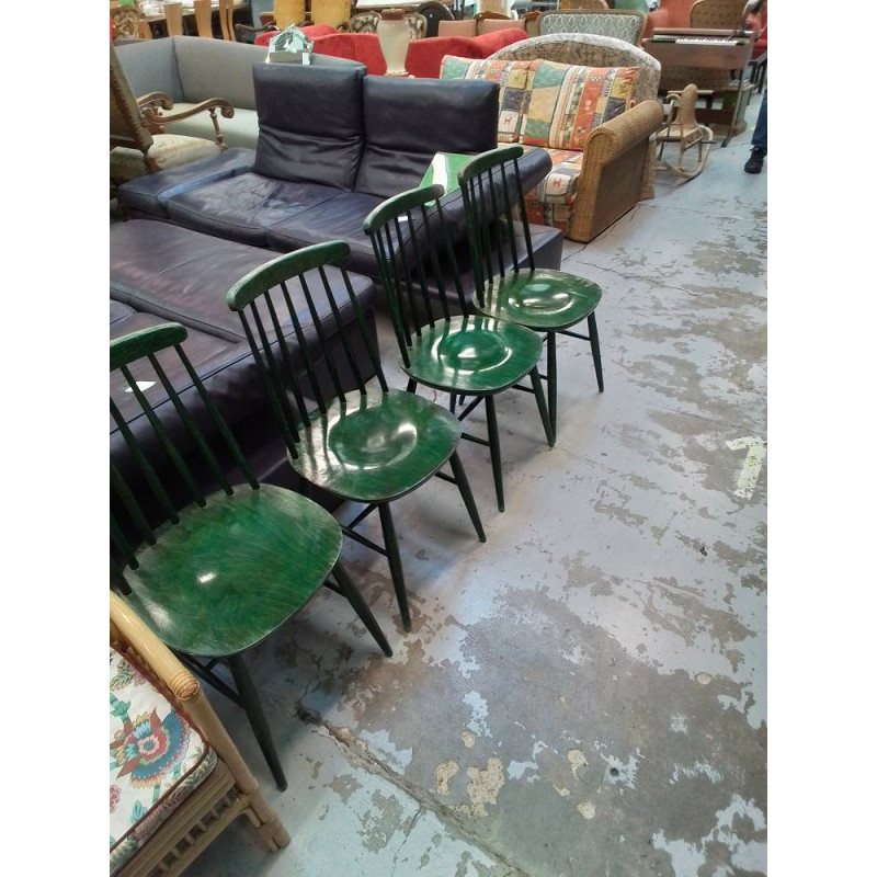 LOT DE 4 CHAISES FANETT