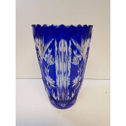 VASE CISELÉ TON BLEU 