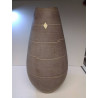 VASE VINTAGE BRUN 
