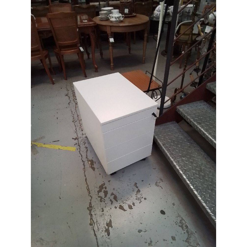 CAISSONS DE BUREAU BLANC  4 TIROIRS