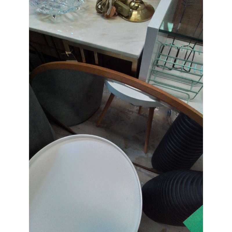 MIROIR OVALE BORD BOIS