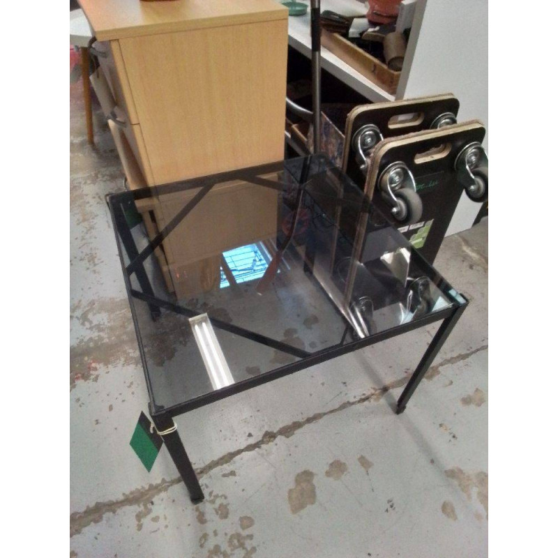TABLE BASSE PLATEAU VERRE 