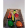LOT FRUITS EN VERRE 